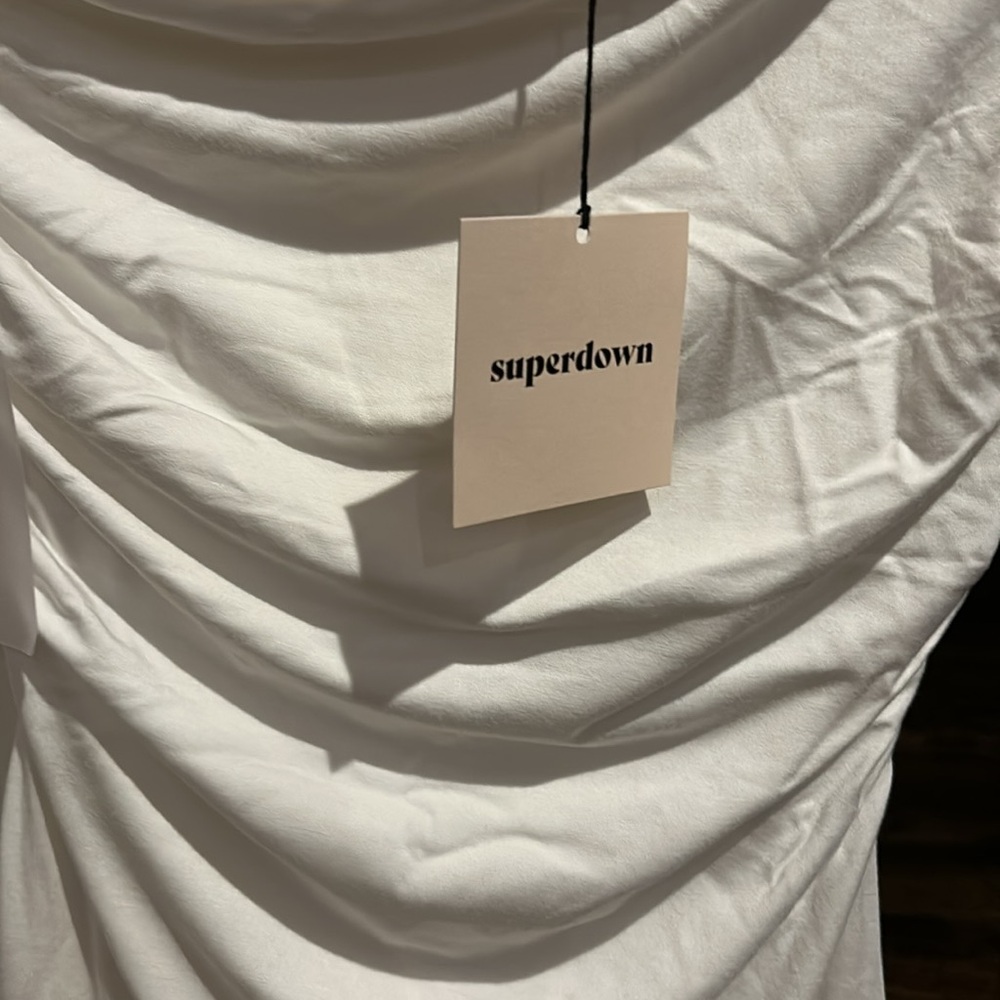 NWT Superdown Moxie Chic White Sleeveless Mini Dress Size XS - Picture 9 of 10